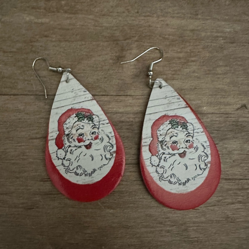 Santa Christmas earrings